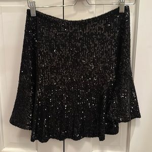 Free People Trumpet sequin skirt